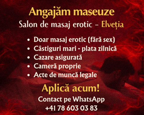 Job Elvetia, angajam maseuze